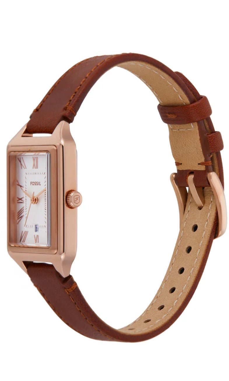 Reloj Mujer Fossil ES5377 De Piel Marrón
